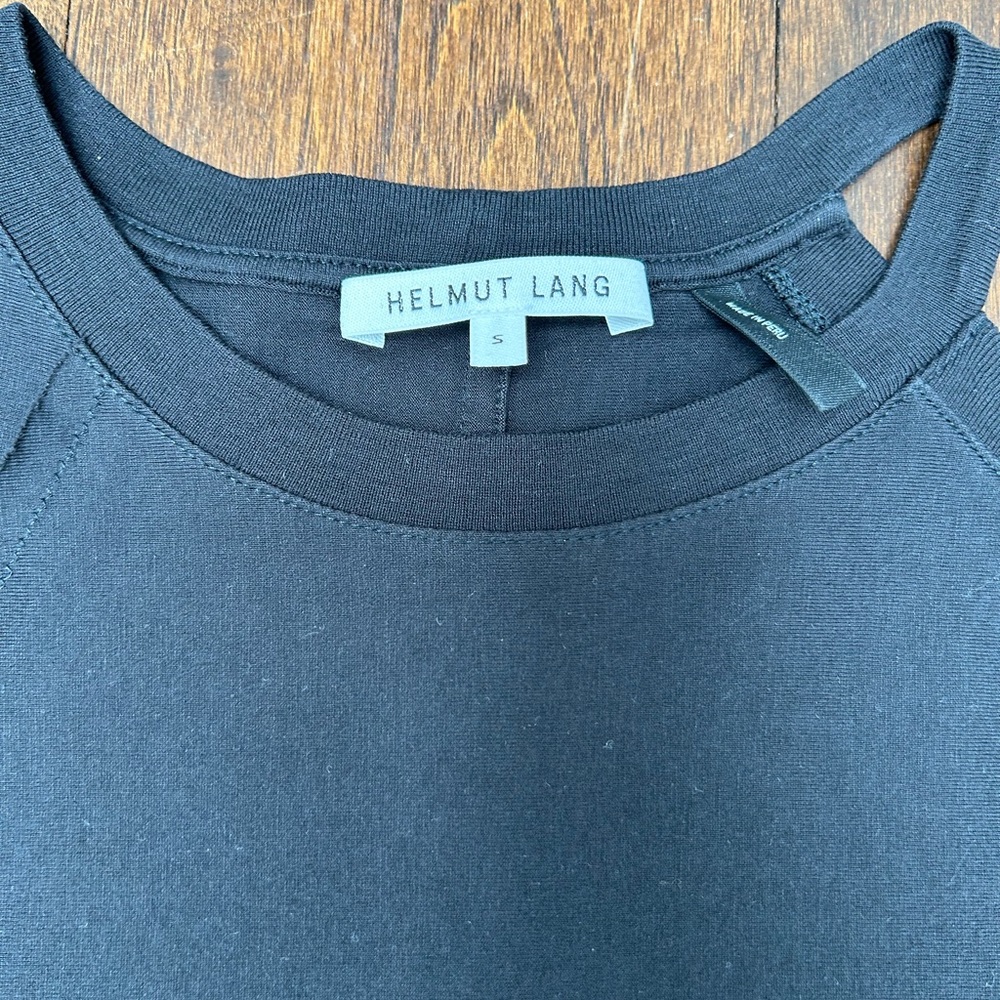 Helmut Lang deconstructed cold shoulder top. Size S. Black. - Picture 4 of 7